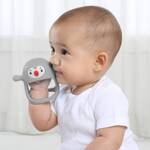 Smily Mia - Gryzak Silikonowy Pingwin Buddy - Light Grey