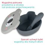 Tum Tum Miseczka z Przyssawką i Łyżeczką Grey