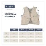 Zaffiro - Kamizelka 100% wełna - Baranek - Beige